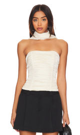 Revolve Corset Top Satin Photo 0