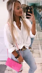 These Three Boutique Raw Edge Button Down Photo 0