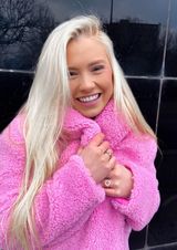 SheIn Pink Fluffy Jacket Silk Lined Photo 0