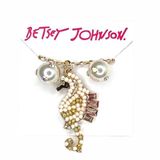 Betsey Johnson Seahorse Necklace and Earrings Photo 0