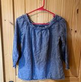 Grace Elements chambray shirt size small Photo 0