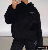 White Fox Boutique White Fox Offstage Onyx Sweatpants and Hoodie Set Photo 0