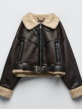 ZARA Double Sided Short Belted Jacket Photo 0