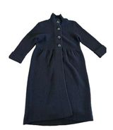 Gianni Bini  Women’s Black Long Sleeve Button Front Long Wool Coat Size Small Photo 0