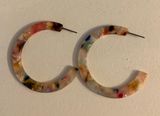 Francesca's resin colorful hoops Photo 0