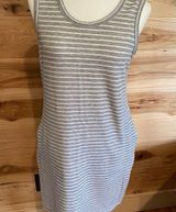 32 degrees Cool gray striped‎ dress with pockets NWT size small Photo 0