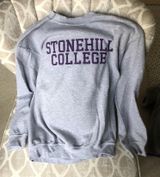 Stonehill College Crewneck Gray Size M Photo 0