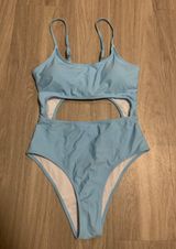 Light Blue Bathing Suit / Swim Suit Size L Photo 0