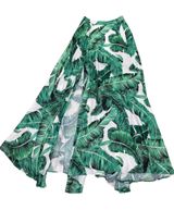 Akira Banana Leaf Maxi Skirt w/ Thigh Split Photo 0