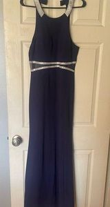 Navy blue fitted dress Photo 0