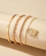 Boutique 4pc Chain Anklets Photo 0