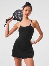 Alo Yoga Black Alosoft Courtside Tennis Dress Photo 0