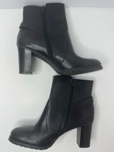 Ralph Lauren 'Cabrey'Black Leather Booties Size 8B  Photo 0