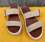 MIA Two Strap Tan Espadrille Platform Sandal Size 9.5 Photo 0