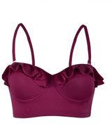 Amazon Halter Ruffle Bikini Top Photo 0