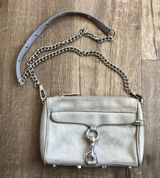 Rebecca Minkoff Mini MAC Grey Suede Crossbody Photo 0