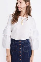 Madewell Tiered Sleeve Top Photo 0