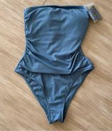 Blue one piece swim bathing suit Size 4 Photo 0