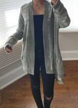 Abercrombie & Fitch Olive Open Cardigan Photo 0