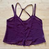Maroon Sheer Tank Photo 0