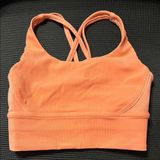 lululemon athletica Long Line Energy Bra Orange Photo 0