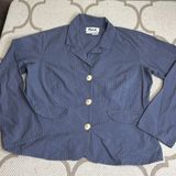 Flax  Lagenlook Unlined Button Front lightweight jacket blazer front pockets Photo 0