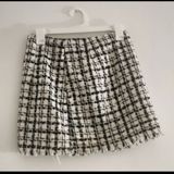 H&M Divided Black and White Tweed Mini Skirt Photo 0