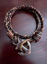 James Avery Leather Anchor Bracelet Photo 0