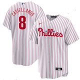 MLB Philadelphia Phillies Nick Castellanos Nike White Replica Player Jersey Photo 0