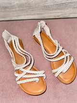 Carlos Santana White Strappy Sandals Photo 0