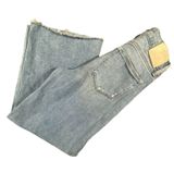 Paige Jeans 26 Petite Anessa Cropped Wide Leg Denim High Rise Hipster Trousers Photo 0