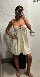 NWOT White Strapless Dress Photo 0