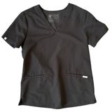 FIGS Casma Scrub Top in Black Size Small Photo 0