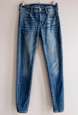 American Eagle Medium Wash Next Level Stretch Jegging Size 4 Photo 0