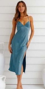 Hello Molly Blue  midi Dress Photo 0