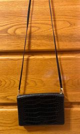 H&M Black Snake Skin Purse Photo 0