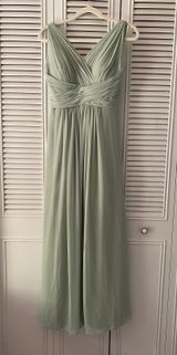 Bill Levkoff Light Green Bridesmaid Dress Photo 0