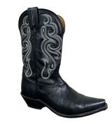 Tony Lama Women's Western Cowboy Boots Black Stallion Leather 7912L Size 8 C Photo 0
