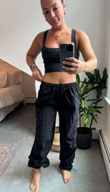 ZARA Ballon Pants Black Photo 0