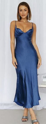 Hello Molly  Midi Blue Dress Photo 0