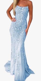 Prom Dress Blue Size 2 Photo 0