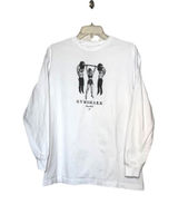 Gymshark Graphic Long Sleeve T Shirt White 100% Cotton Weightlifting Print Large Photo 0