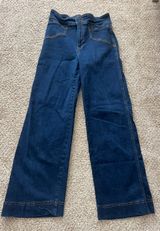 Wide Leg Dark Jeans Photo 0