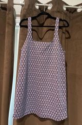 ZARA Blue and Purple Pattern Short Dress Medium Photo 0