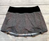 Lululemon Pace Rival Skirt 13" Women Size 4 Heather Lux Multi Black Photo 0