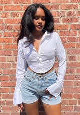 Vtg Levi’s 910 denim light wash classic fit shorts waist 27 Photo 0