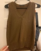 Brandy Melville Brown Sweater Vest Photo 0