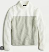 J.Crew Alpaca Mockneck Colorblock Sweater NWT Photo 0
