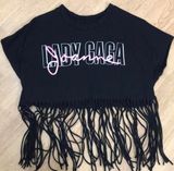Lady gaga cropped Fringe Top Photo 0
