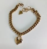 Guess Gold Tone Heart Tag Bracelet Photo 0